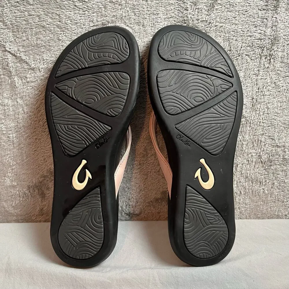 OluKai Ho'opio Size 8 Petal Pink Thong Sandal Women’s_7
